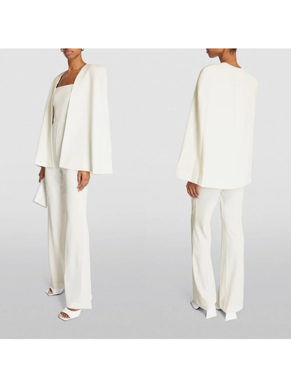 NWT alice + olivia Nova Cape Jumpsuit and Detachable Cape Size 4